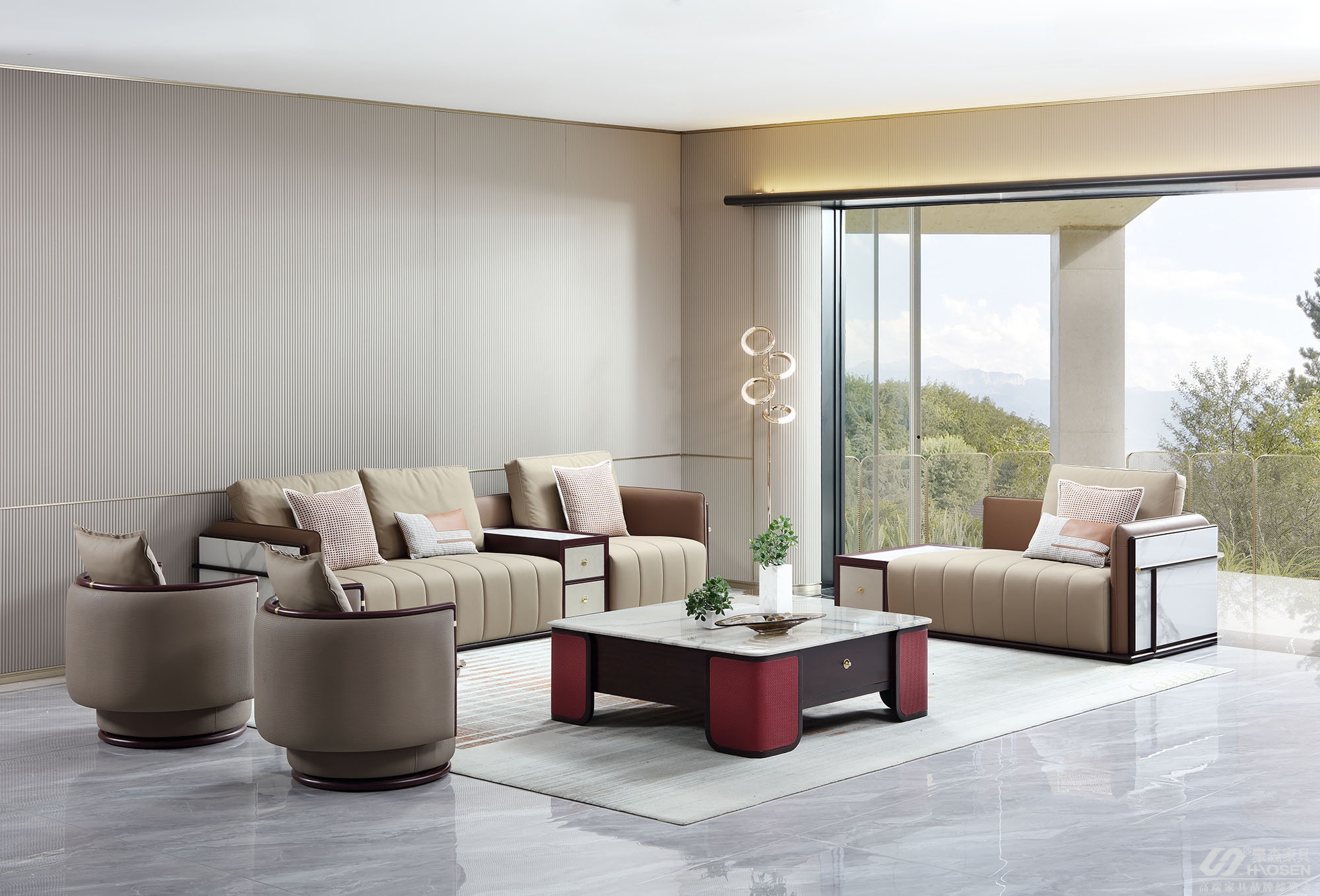 极简风的家里，客厅家具如何搭配才能显得更加温馨舒适？