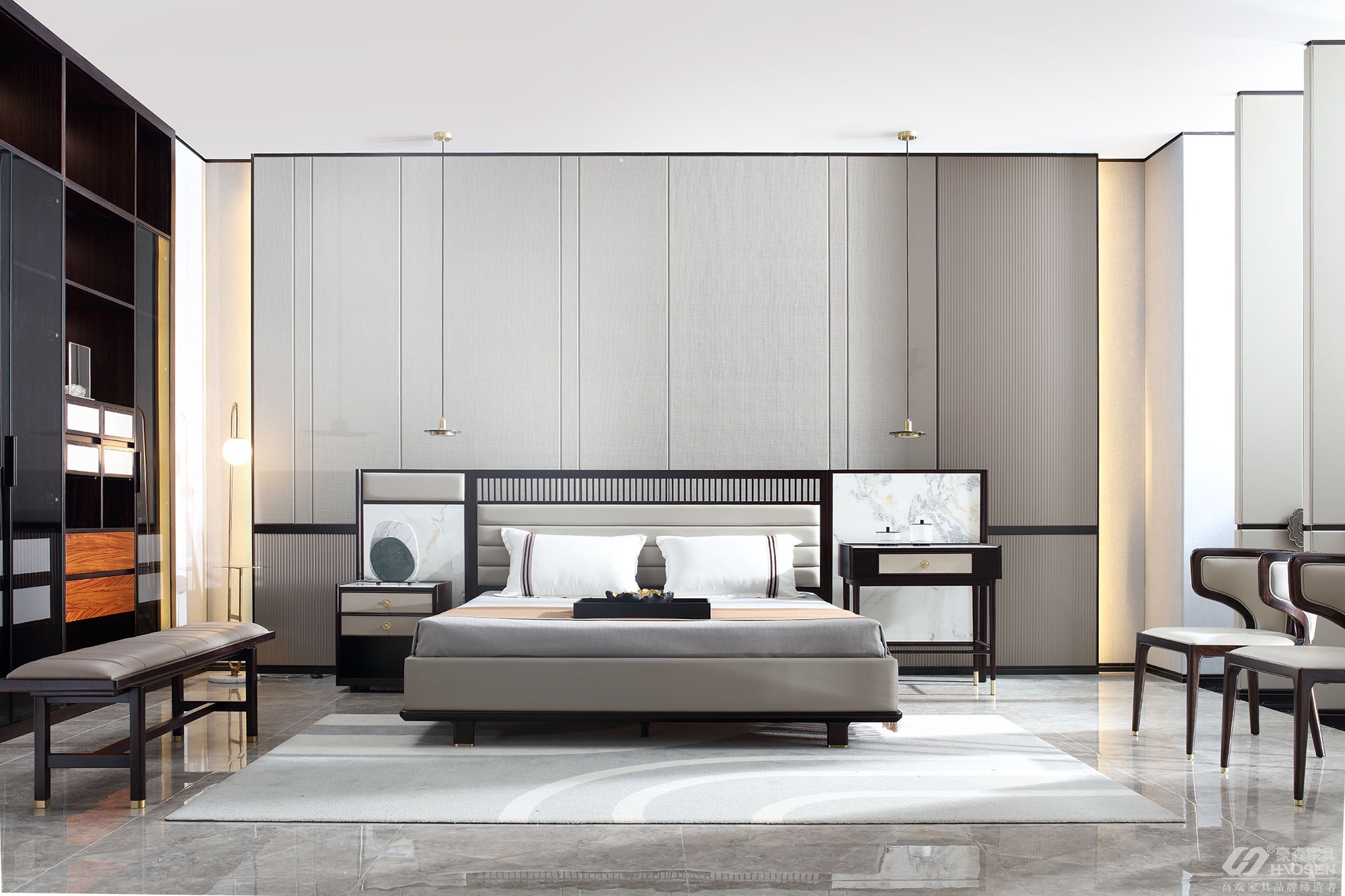新中式風格在臥室家具的擺放中，如何搭配才能呈現出最佳效果呢？